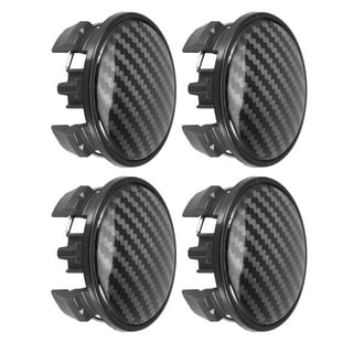 64mm 2.51 Automotive Wheel Center Caps Universal Tyre Hub Cap Cover Carbon  Fiber Pattern 4pcs