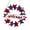 Multicolor-01, variant on Wooden Independence Day Welcome Sign American Flag Round Hanging Signs with 40cm Hemp Rope Fourth of July Day Welcome Door Sign