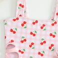 thumbnail image 5 of Hiijoy Toddler Girls Cutout One-Piece Swimsuit Cherry Print Cute Bathing Suit, 5 of 8