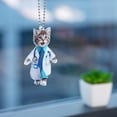 thumbnail image 2 of SharkTRUE 4 2d Acrylic Car Interior Decoration Pendants, 2 of 8