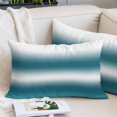 thumbnail image 2 of Ombre Dark Teal Throw Pillow Cover 20 x 26 Inch Decorative Pillow Cover Modern Abstract Art Gradient Lumbar Pillowcase Seasonal Rectangle Cushion Case for Couch Sofa Bed Living Room, 2 of 9