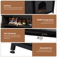 thumbnail image 7 of JOIVI 40-50 Gallon Fish Tank Stand with Hidden Cat Litter Box Cabinet and Cat Perch, Cat Viewing Aquarium Stand with Storage Shelf, 36.2"x20.5" Tabletop, 660 LBS Capacity, Black, 7 of 7