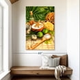 thumbnail image 2 of Elephant Stock Tropical Spa Wall Art - Vertical Multi Panel Canvas - Bathroom Wall Decor - Wellness Multi Panel - Green And Orange Decor - 32" x 50", 2 of 8