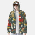 thumbnail image 4 of Kll Cute Animal Forest Print Men'S Women’s Upf 50+ Sun Protection Outdoor Hoodie Jacket Long Sleeve Fishing Hiking Performance Shirt- X-Large, 4 of 8