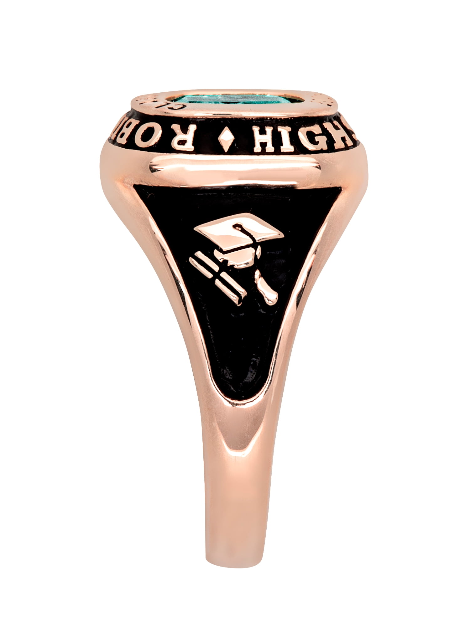 Order Now for 2025 Graduation, Freestyle Women's Cushion Birthstone Class Ring, Personalized, High School or College