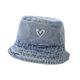 thumbnail image 4 of Sombrero para el de niños Portable Lindo Bucket Sombrero para actividades al aire libre Viajes cortos Summer azul claro, 4 of 8