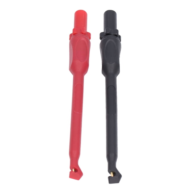 2Pcs Multimètre Test Crochet Clip Sonde 4mm Bouchon Sondes de Fil Automobile