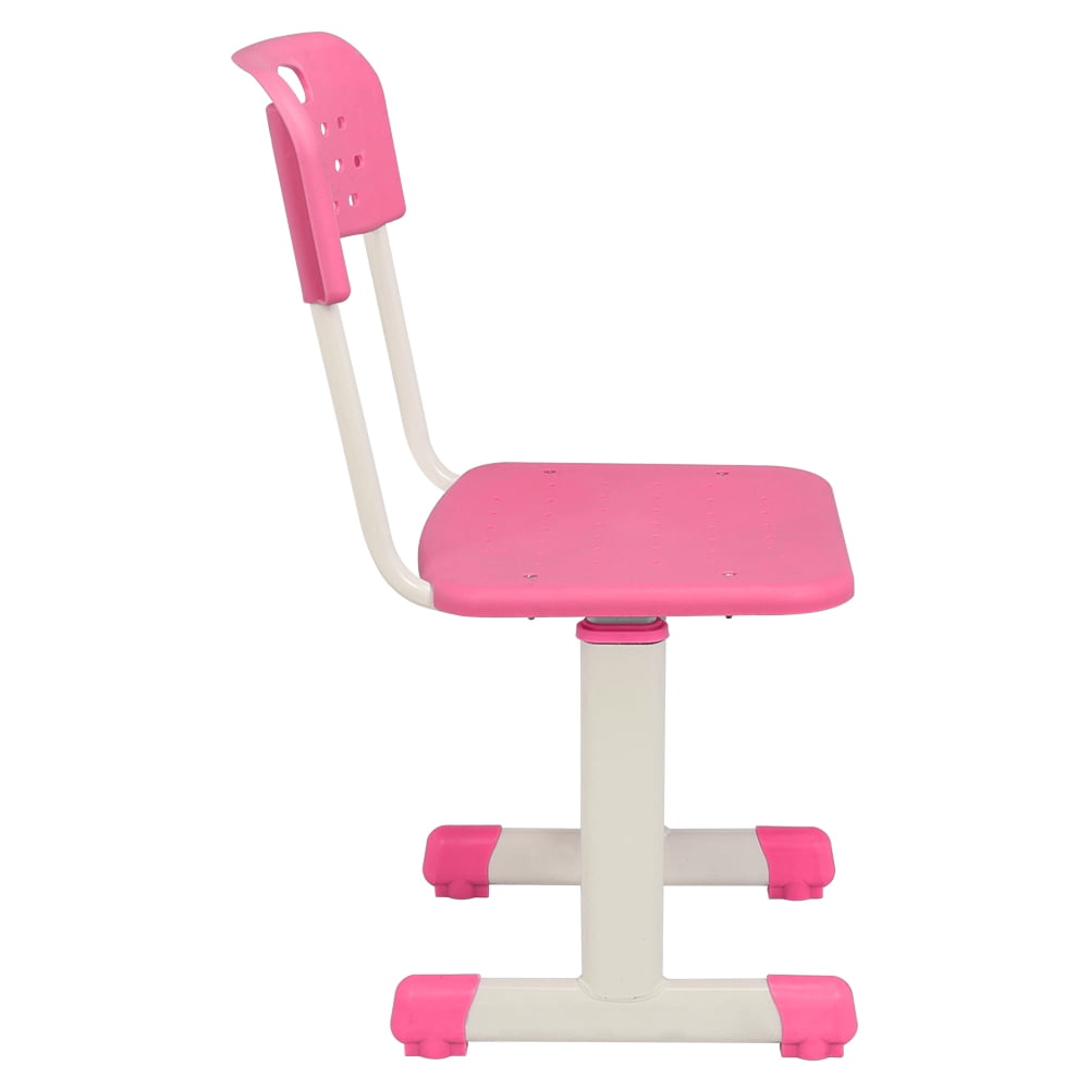 Kids School Desk Set, Children Table Desk Sets for Playing Reading Studying, Pink Kids School Desk Set, Children Table Desk Sets for Playing Reading Studying, Pink