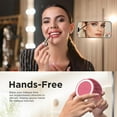 thumbnail image 2 of czcpp-Magnetic Suction Cup Phone Mount for MagSafe Case, Silicone Hands-Free Grip Holder for iPhone and Android, Mirror Shower Phone Stand for Makeup FaceTime Gym Kitchen Bathroom, Camellia Red, 2 of 4