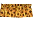thumbnail image 2 of Cotton Window Valance Floral Print 58 Inch Wide Sunflowers Allover, 2 of 3
