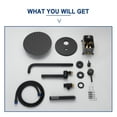 thumbnail image 2 of Boyel Living 10 inch Round Rain Shower Faucet Wall Mount 3-Function Shower System with Handheld Shower Matte Black, 2 of 10