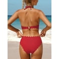 thumbnail image 5 of Women Halter Bikini Set Low Waisted Swimsuits Sexy Two Piece Swimwear, 5 of 5