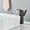Black Gold Tall, variant on Luxury LED Black Basin Faucet Tall and Short Tap Bathroom Single Handle Cold and Hot Water Flow Produces Electricity