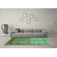 thumbnail image 3 of Ahgly Company Indoor Rectangle Oriental Turquoise Blue Industrial Area Rugs, 6' x 9', 3 of 4