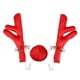 thumbnail image 1 of Kit genérico de astas de reno para coche con nariz, accesorios para coche, adorno navideño fácil de montar. Rojo, 1 of 9