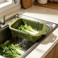 thumbnail image 6 of LEHOZIHEQ Collapsible Colander for Kitchen, Over the Sink Strainer Basket for Kitchen, Fruit Pasta Food Strainer Expandable Plastic Colander BPA Free, 6 of 6