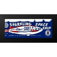 thumbnail image 2 of Retrorocket 14x8 Black Modern Framed Museum Art Print Titled - Space Cadet Sparkling Space Ship, 2 of 5