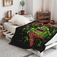 thumbnail image 3 of Ghostbusters Slimer Green Soft Blanket Fuzzy Fleece Anti-pilling Flannel Throw Blanket Decor Sofa Bed Blanket 40x60in, 3 of 7