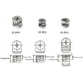 thumbnail image 2 of Connecteur 3-en-1, Écrou Pré-Inserté, Matériel Résistant, Écrou de Verrouillage en Alliage de Zinc pour Armoires, Commodes, 2 of 5