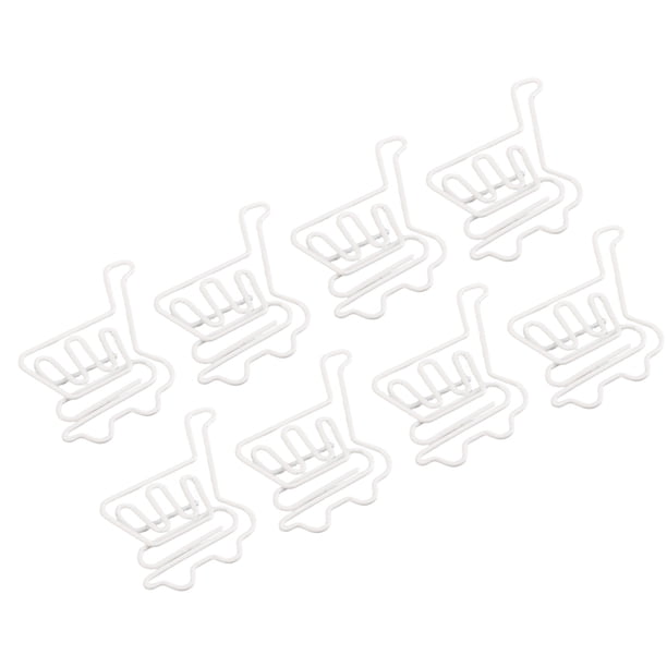Clips de papel, 50 piezas Clips de papel Clips de oficina Clips de papel de metal Materiales ecológicos