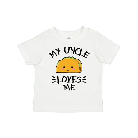

Inktastic My Uncle Loves Me with Taco Illustration Gift Toddler Boy or Toddler Girl T-Shirt