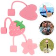 thumbnail image 4 of PeggyDoll - 3 tapas antipolvo para pajitas, adorables tapones para pajitas, 4 of 6