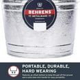 thumbnail image 3 of Behrens Metal Pail Galvanized 10 Qt, 3 of 8