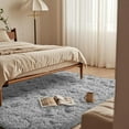 thumbnail image 5 of Grey Rugs for Bedroom 6x9 ft - Ultra Soft Faux Fur Area Rug - Plush Non-Slip Shaggy Carpet for Living Room, Cozy Fluffy Rug for Kids Boys Girls Dorm Nursery Room, High Pile Floor Carpet, 5 of 9
