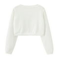 thumbnail image 4 of Spazoro Kids Girls Sweaters, Button Down Cotton Long Sleeve Solid Color Fall Winter Cardigan for Child Girls White Size 18 Months, 4 of 7