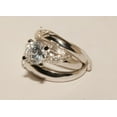 thumbnail image 3 of Lakshya Jewel LLC 3Ct CZ Wedding Bridal Band Trio Ring Set 14k White Gold Plated, 3 of 4