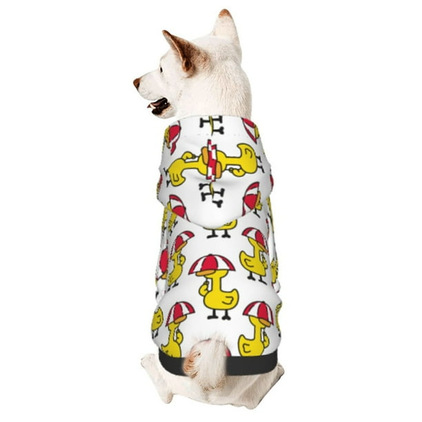 Balery Rubber Duck Chicken Bird Sudadera con Capucha para Perros Pequeños – Ropa para Mascotas, Disfraz para Perros y Gatos, Ideal para Fiestas y Cosplay-XX-Large