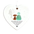 thumbnail image 1 of Heart-Shaped Sea Glass Friendship Decor Friendship Heart Keepsake Friendship Heart Ornament For Christmas Tree Hanging Ornaments, 1 of 3