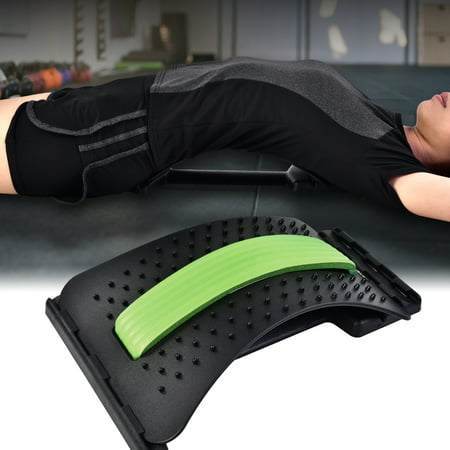 Anauto Back Stretcher Support, Back Massager,Back Stretcher Lower Lumbar Muscle Massage Support Pain Relief Fitness