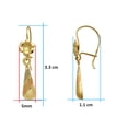 thumbnail image 2 of Arete Flor Gota 3 Colores Horoz 10K W1117, 2 of 4