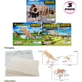 thumbnail image 2 of Puzzled Bundle of Prehistoric: Tyrannosaurus, Pteranodon & Mammoth Wooden 3D Puzzles Construction Kits - Fun & Educational DIY Dino Toys, Assemble Model Unfinished Wood Craft Hobby Puzzles - 3 Pack, 2 of 7