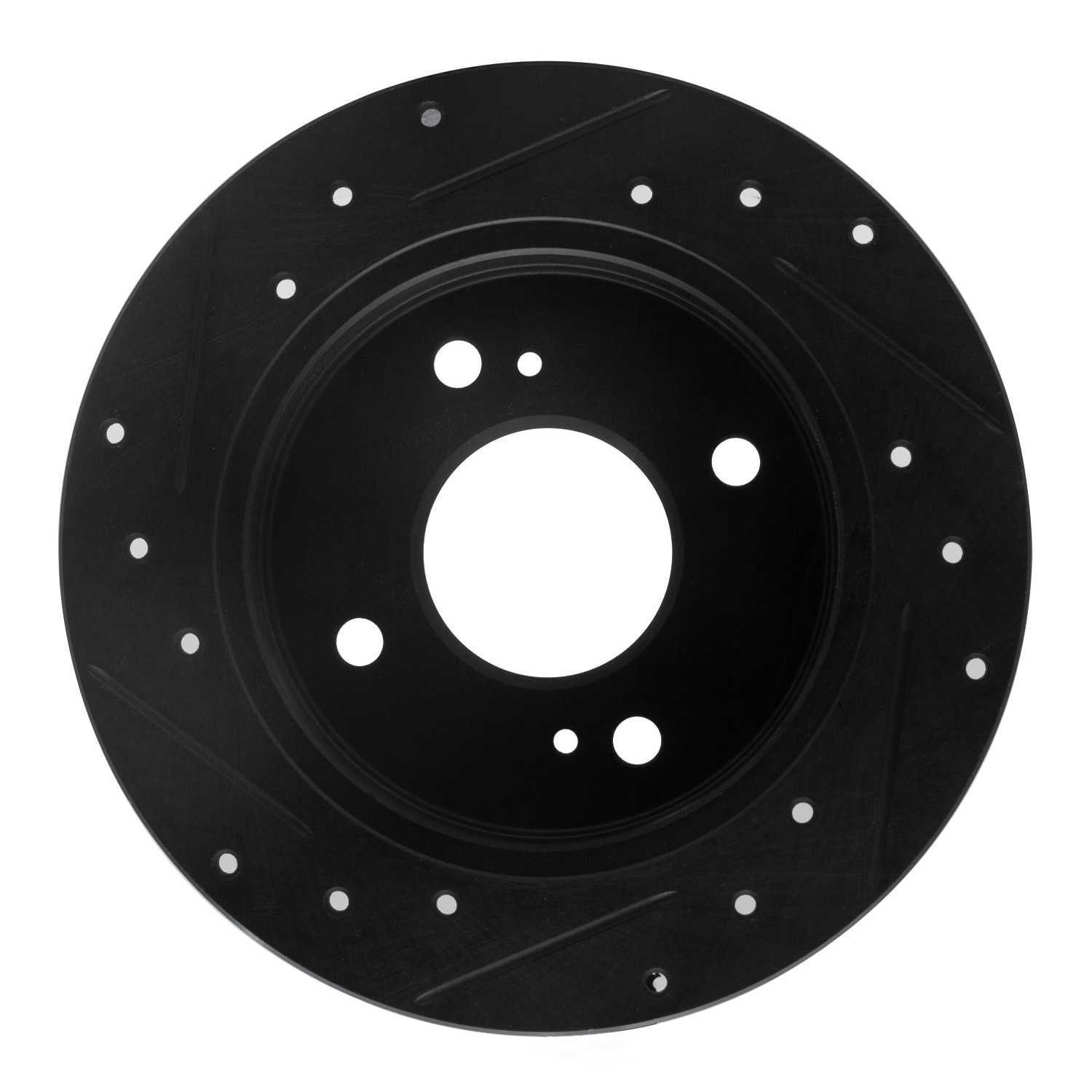 Dynamic Friction Company 633-67012R DFC Brake Rotor - Drilled And Slotted - Black