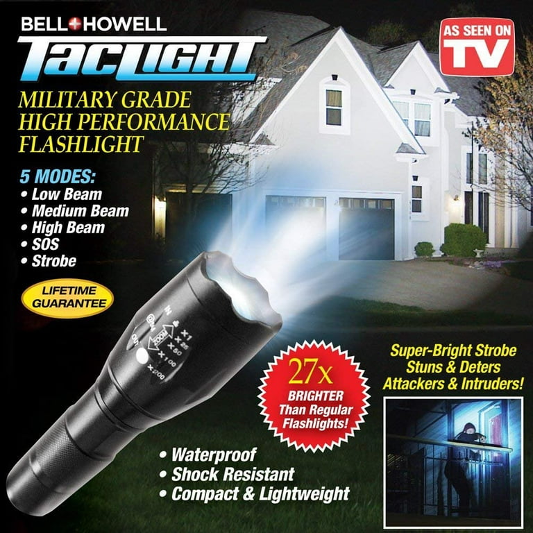 Bell+Howell Taclight Flashlight, High Performance, 3 Pack - 3 flashlight