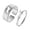 Silver, variant on 2pcs Pet Dog Matching Promise Ring for Couples Anniversary or Engagement Gifts Adjustable Ring