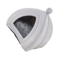 thumbnail image 2 of Casa para mascotas Methold Nido de descanso de invierno Tienda de campaña felpa Gris 40x40x42cm, 2 of 6