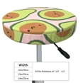 thumbnail image 4 of Daiia Cute Avocado Stool Covers Round,Round Bar Stool Covers Waterproof Bar Chair Covers Washable Stool Cushion Slipcover for 12-14 Inch Chair-12 inch, 4 of 7
