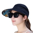 thumbnail image 1 of ENJOYW Women Cap Leaf Print Sun Protection Lightweight Good-looking Women Sun Hat for RunningPolyester, 1 of 7