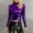 Purple, variant on Going Out Tops Long Sleeve Shirts Metallic Liquid Mock Neck Turtleneck Crop Top Long Sleeve/Sleeveless Tank Top T Shirt Crop Tops Fall Outfits Red XL