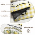thumbnail image 6 of Summer Lemon Round Area Rug 3.3Ft Washable Circle Rugs for Dining Room Table, Yellow Truck Fruits Plants Country Plaid Non-Slip Carpet Floor Mats Indoor Outdoor Carpet Runner Aesthetic Home Decor, 6 of 8