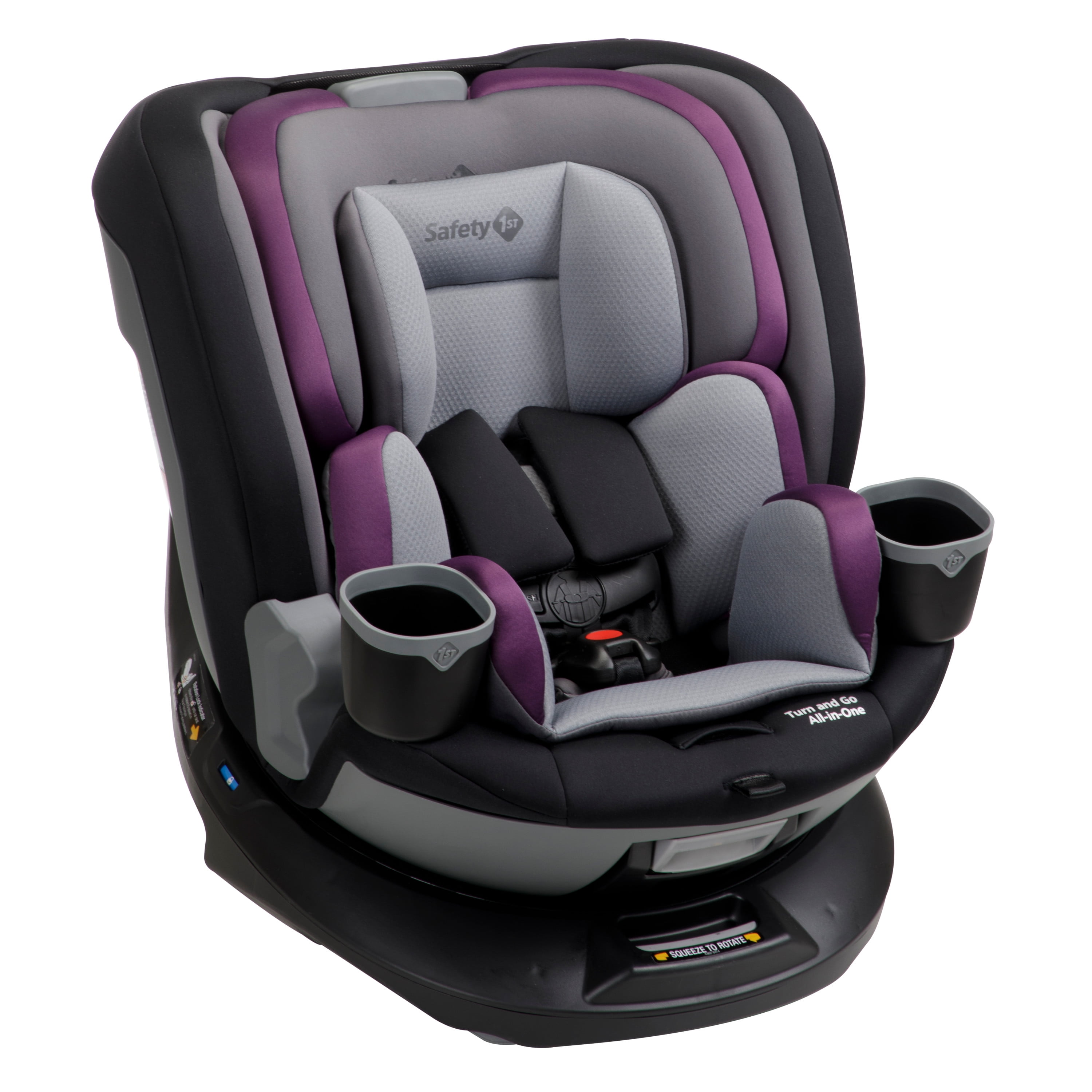 Safety 1st Turn and Go 360 Rotating All-in-One Convertible Car Seat, Black Beauty