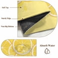 thumbnail image 5 of Lovely Lemon Front Door Rugs 2x3 ft Simple Yellow Fruit Slices Pastoral Botanical Small Rug for Entryway Non Slip Washable Bathroom Door Mat Absorbent Floor Mat for Indoor Entrance, 5 of 9
