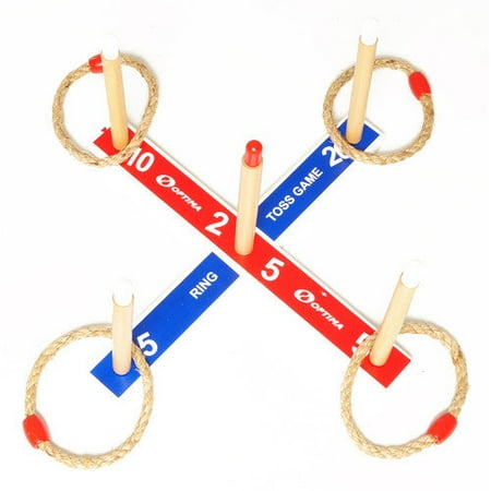 optima premium wooden ring toss game with carry ca