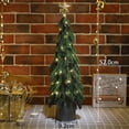 thumbnail image 2 of Mini Artificial Christmas Tree Frosted Christmas Tree Desktop White Cedar - G, 2 of 5