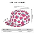 thumbnail image 6 of Fotbe Hand Drawn Strawberry Flat Bill Visor Cap Classic Snapback Hat Polyester Foam Trucker Hat Trucker Cap Adjustable Baseball Cap, 6 of 9