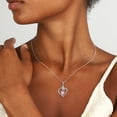 thumbnail image 2 of Ydou Love Heart Pendant Necklace for Women, 18K White Gold over Silver October Birthstone Jewelry Mother's Day Gifts for Women Mom Wife/Lover, 2 of 8