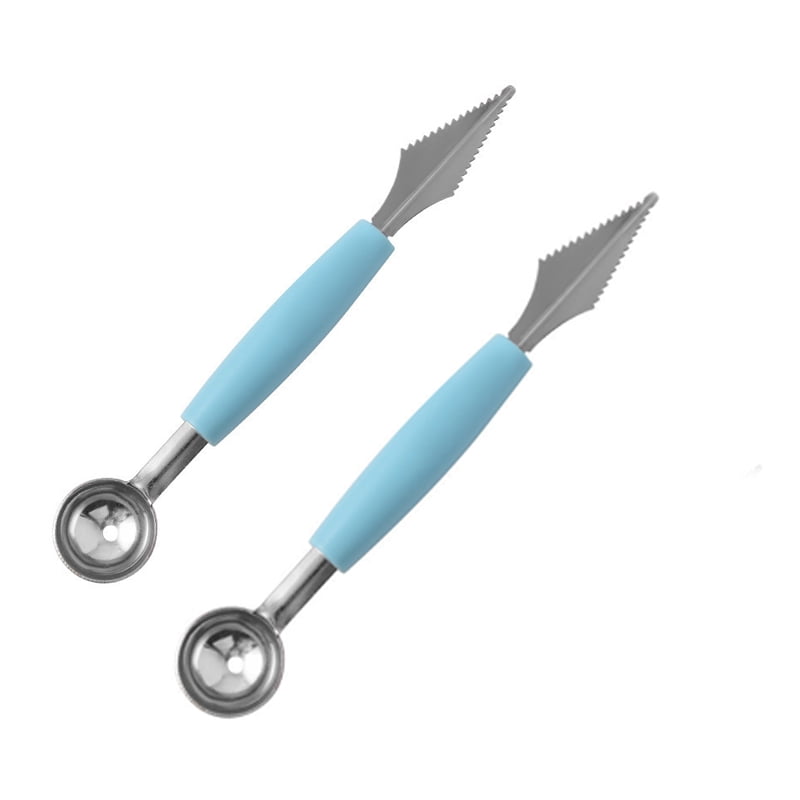 2 pieces of melon ball scoop stainless steel doubleheaded fruit
